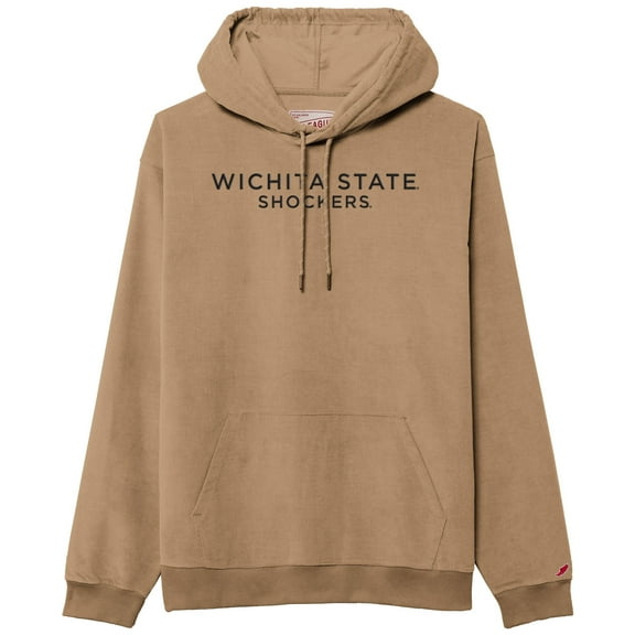 Men's League Collegiate Wear Tan Wichita State Shockers Stretch Cord Pullover Hoodie