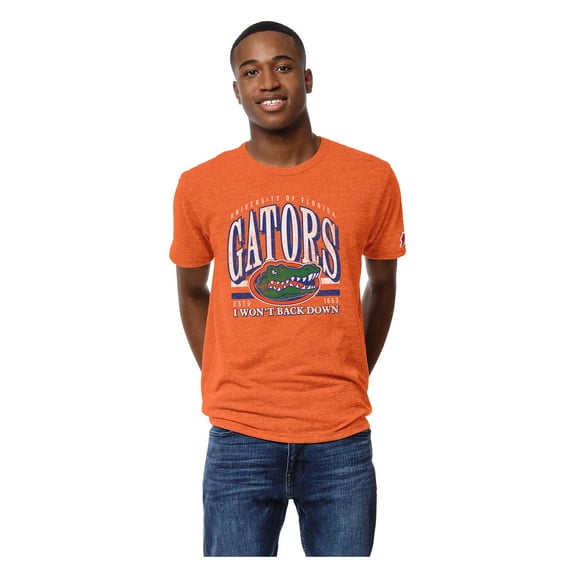 Men's League Collegiate Wear Tom Petty Heather Orange Florida Gators "I Won't Back Down" Tri-Blend T-Shirt