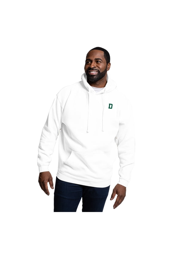 Men's-League Collegiate Wear White Dartmouth Big Green Essentials 2.0 Fleece Pullover Hoodie