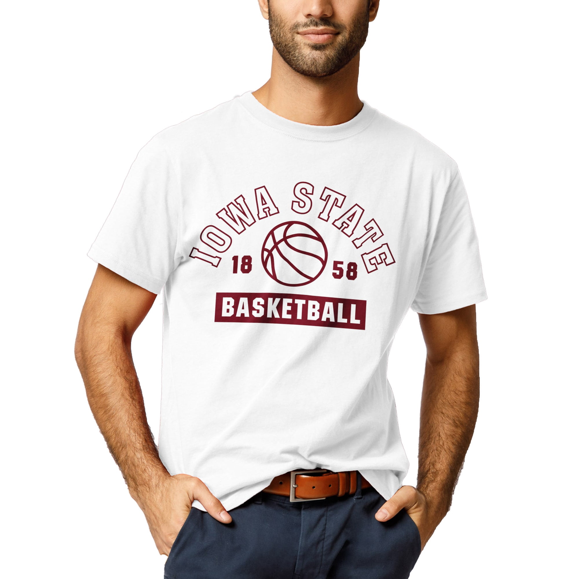 NCAA Ball State Arch Logo T-Shirt - Team Color Black, Unisex Sizes Large - View #8