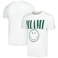thumbnail image 1 of Men's League Collegiate Wear White Miami Hurricanes Smiley All American T-Shirt, 1 of 3
