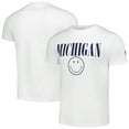 thumbnail image 1 of Men's League Collegiate Wear White Michigan Wolverines Smiley All American T-Shirt, 1 of 4