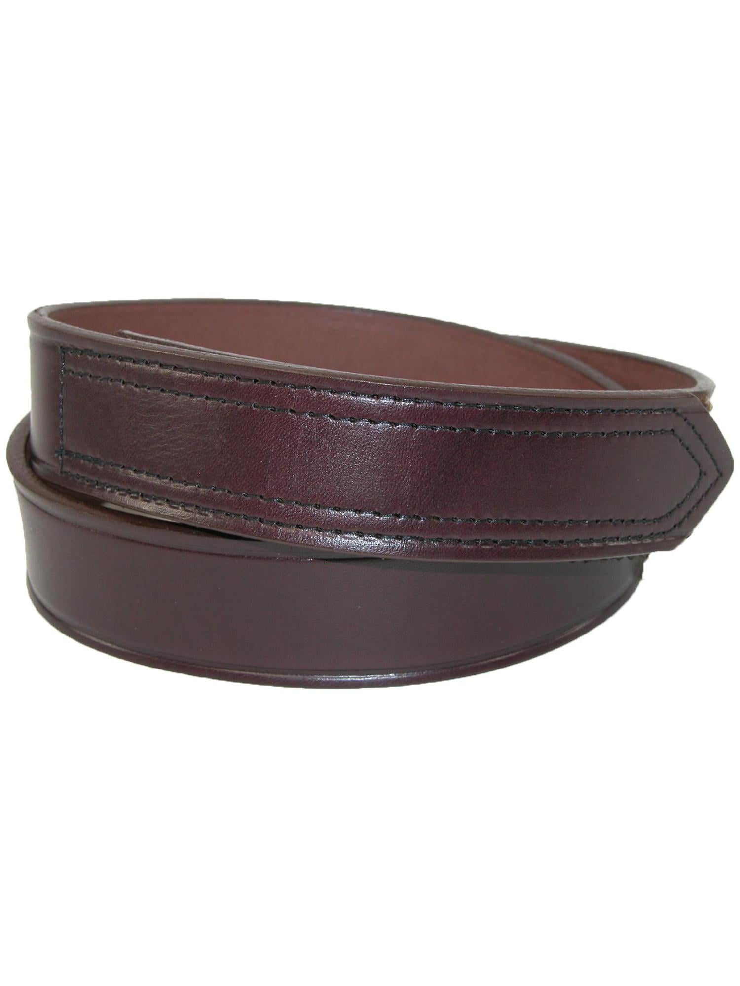 Men's Leather 1 3/8 inch Hook and Loop No Scratch Work Belt - Walmart.com