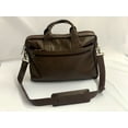 thumbnail image 1 of Men's Leather 15.6 Inches Laptop Briefcase Business Satchel Computer Handbag Shoulder Bag for Men (CHOCOLATE BROWN COLOR), 1 of 3