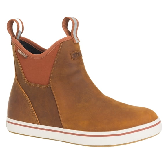 Xtratuf Men's S Leather Ankle Deck Boot Ankle Deck Boot Brown , 9 M US