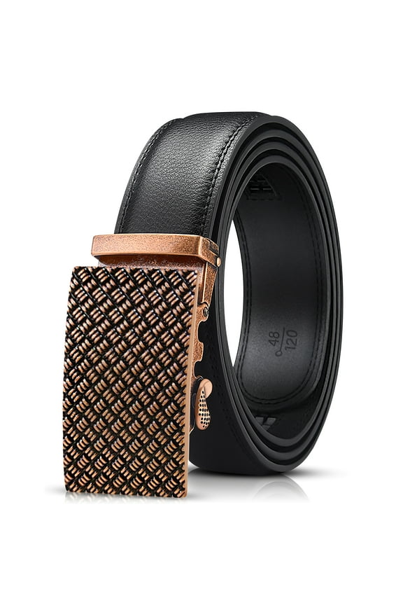 Men Belts, Leather Belt for Men's Casual Dress Belt Vintage Black Belt