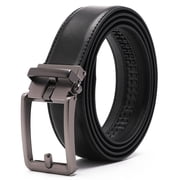 Mens Leather Belts Ratchet Automatic Belt Adjustable 46