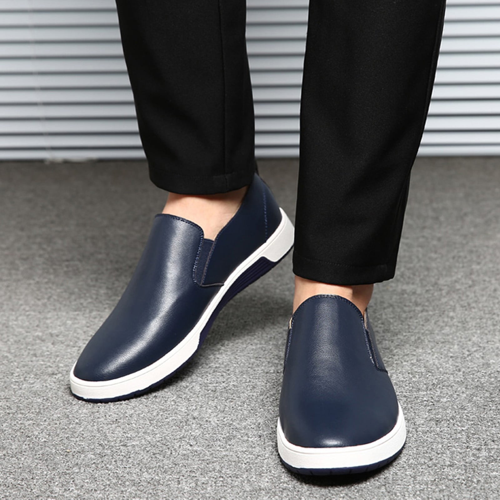 New Red Bottom Breathable Slip-On Casual Shoes Handmade Men Dress Shoes New  US