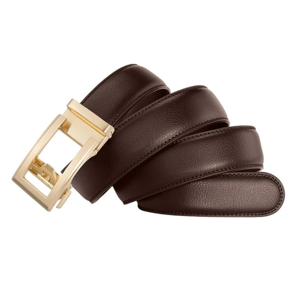 Men's Leather Casual Belt,Women's Belt Decorative,Automatic Leather Belt Adjustable Comfort Click Buckle Belts for Dress Business Suit (5 Size)