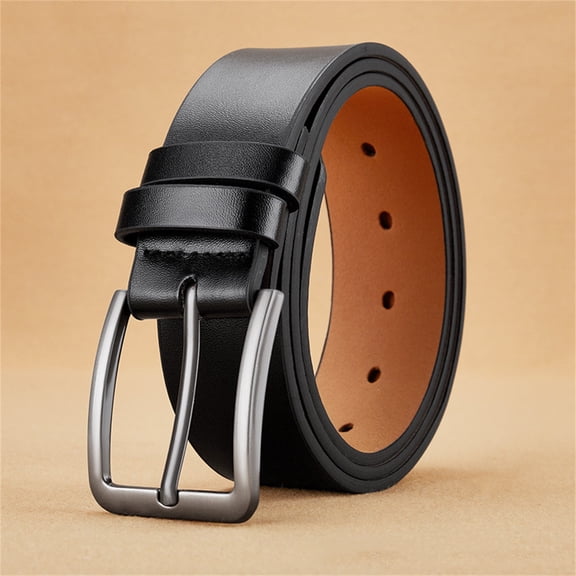 Men's Leather Casual Every Day Jeans Belts, Handmade Men Leather Belt as shown