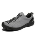 thumbnail image 1 of Men's Leather Casual Shoes Suede Non-Slip Lace Up Hiking Low Top Comfortable Anti-Collision Wear-Resistant Outdoor Sneakers Gray 10 US, 1 of 7