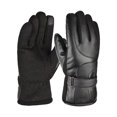 thumbnail image 1 of Men's Leather Gloves for Cold Weather Windproof Thermal Fleece Lined Touchscreen Riding Gloves for Motorcycle, 1 of 6