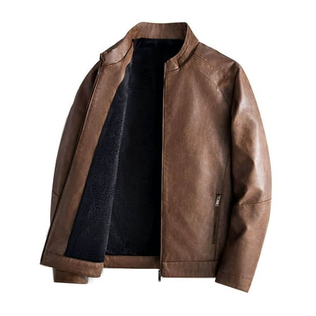 Men's Leather Jacket 2024 Fashion Trend Loose Fit Motorcycle Casual Outerwear for Stylish Comfort