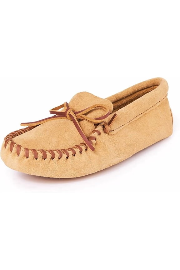 Men's Leather Laced Softsole, Tan, Size 12w