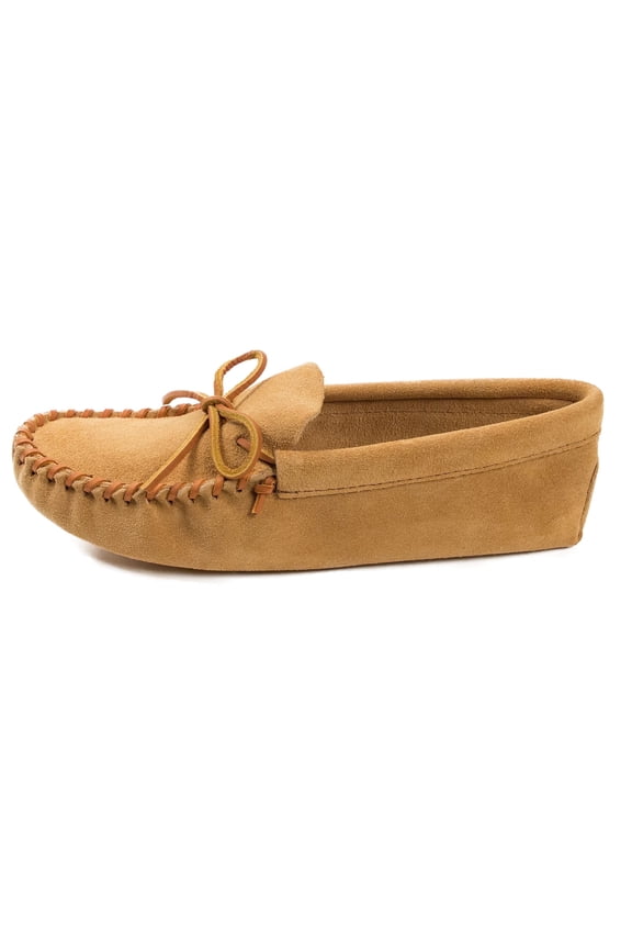 Men's Leather Laced Soft Leather Sole Moccasin,Tan,9 M US