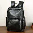 thumbnail image 1 of Men's Leather Large Capacity Business Trip Casual And Comfortable Backpack, 1 of 2
