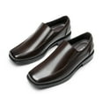 thumbnail image 1 of Men's Leather Lined Dress Loafers Shoes DARK/BROWN US SIZE 8.5, 1 of 6