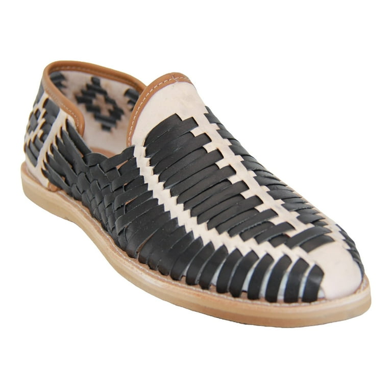 The Western Shops Men s Leather Mexican Huarache Sandal Closed Toe Size 11 Black