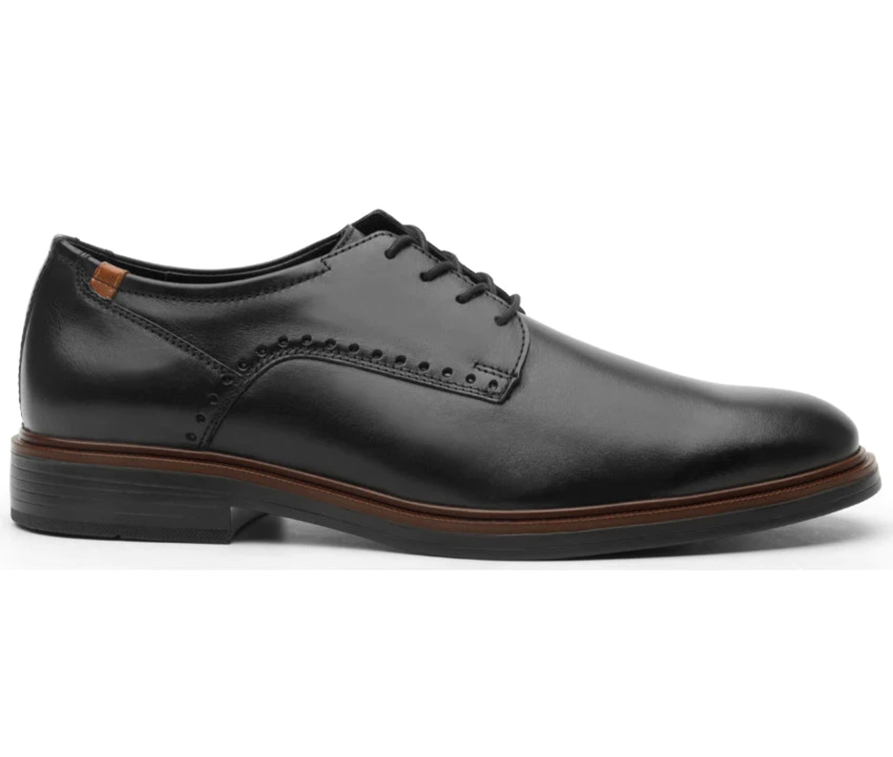 Men´s Leather Oxford Shoe 400101 Black - Walmart.com