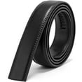 thumbnail image 1 of Men's Leather Ratchet Belt Strap without Buckle, Replacement Leather Belt Strap 35mm/1.38", Fit 40mm/1.57” buckle, 1 of 9