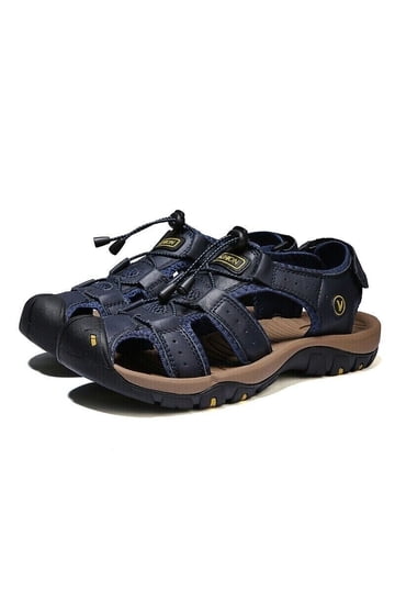 〽️Men\'s Hiking Sandals Blue Leather Athletic Casual Outdoor Sports Shoes CAMEL Men main image 3