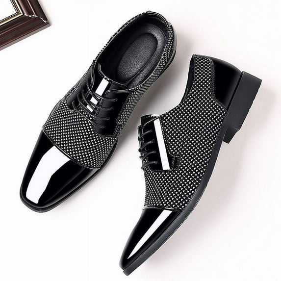 Men's Leather Shoes - New Business Formal Wear with Casual Style, Spring and Autumn Breathability