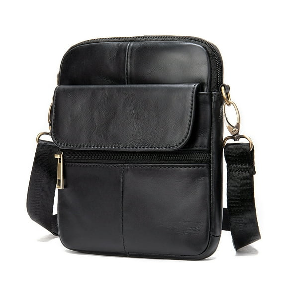 Men's Leather Shoulder Bag Small Men's Genuine Leather Bag for Men Mini Designer Bags Messenger Crossbody Bags Handbags