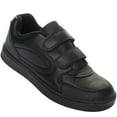 thumbnail image 1 of Men's Leather Sneaker Shoe with Double Hook-and-Loop Straps-Wide Width, 1 of 8