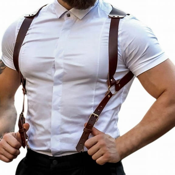 Men's Leather Suspenders Men's Sex Leather Clothes Alternative Wear Belts Chain Belts for Women Thick Belts for Men Cowboy Belt Buckles for Men Cowboy Belts for Men with Buckle Belt Adjustable Belts