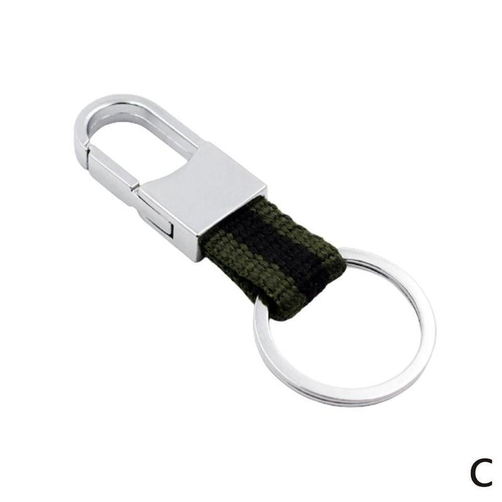 Mojoyce Stainless Steel Key Chain Carabiner Climbing Belt Buckles Key Ring  (Silver)