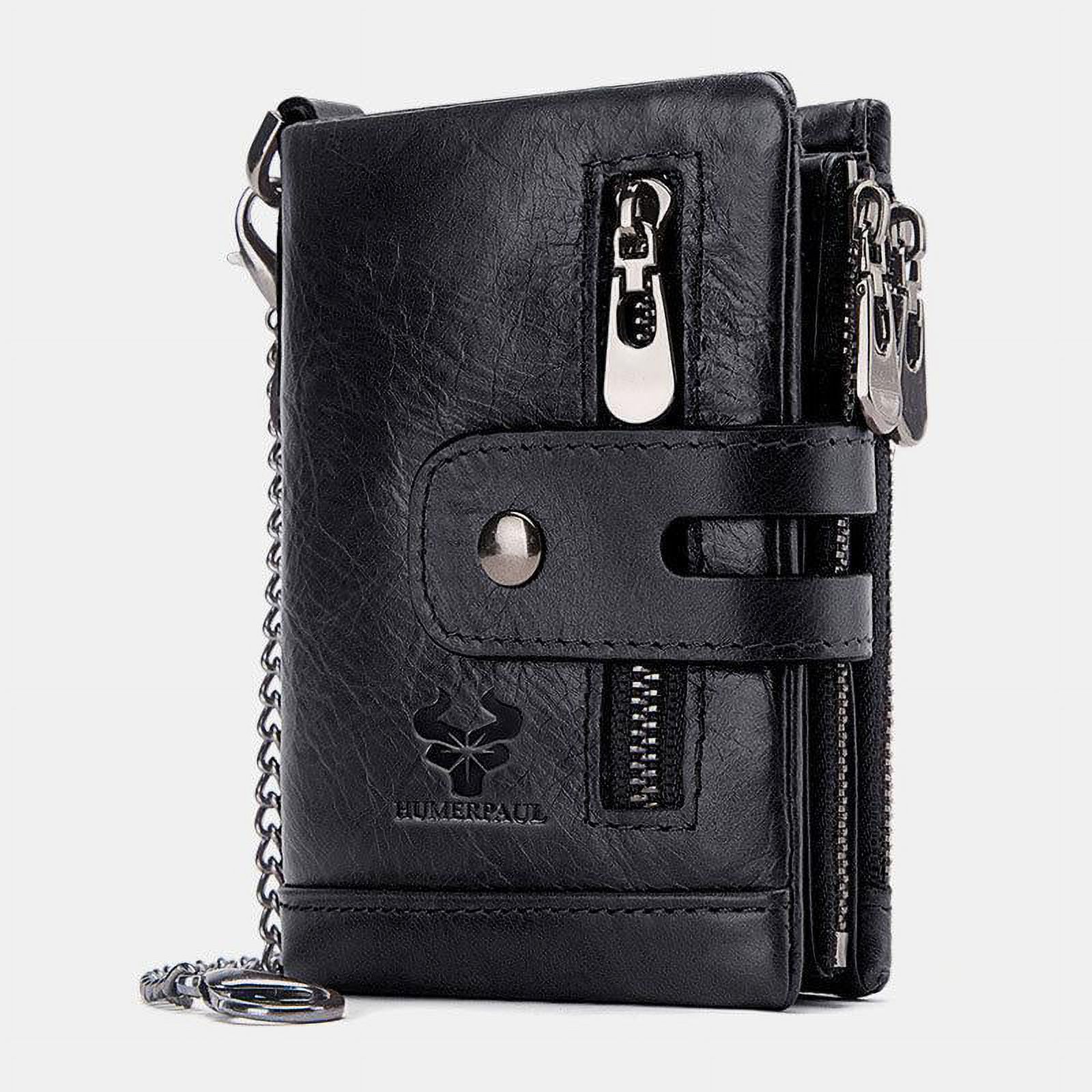 Denim Men's Trifold Designer Wallet - Sleek and Slim Includes ID Window and  Credit Card Holder by Leatherboss