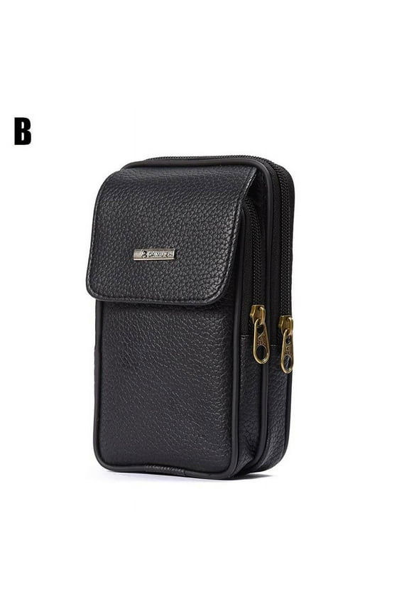 Men's Leather Wear Belt Waist Bag Purse