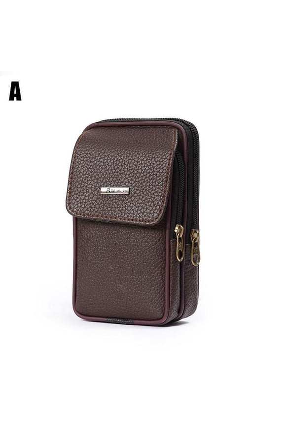 Men's Leather Wear Belt Waist Bag Purse