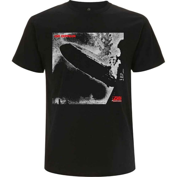 Men's Led Zeppelin 1 Remastered Cover T-shirt Large Black