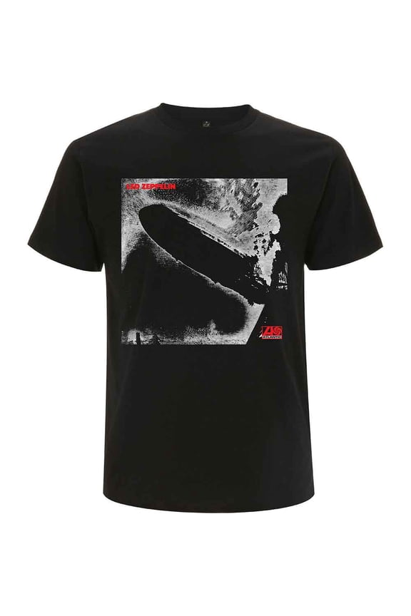 Men's Led Zeppelin 1 Remastered Cover T-shirt Large Black