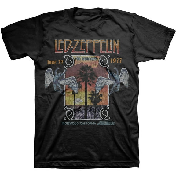 Men's Led Zeppelin Inglewood T-shirt Small Black