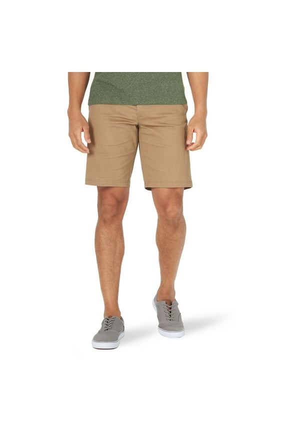 Men's Lee® 10" Extreme Motion Flat Front Shorts Color: Original Khaki Size: 29