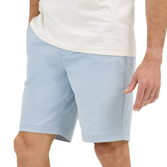Men's Lee® 10" Extreme Motion Flat Front Shorts Color: Shy Blue Size: 32