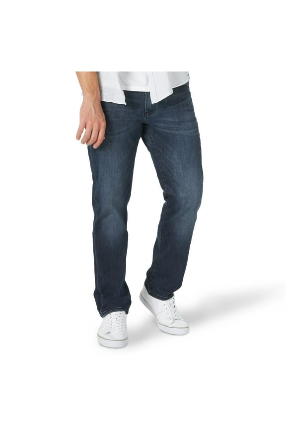 Men's Lee® Extreme Motion MVP Athletic-Fit Tapered-Leg Jeans Color: Inked Size: 32X30