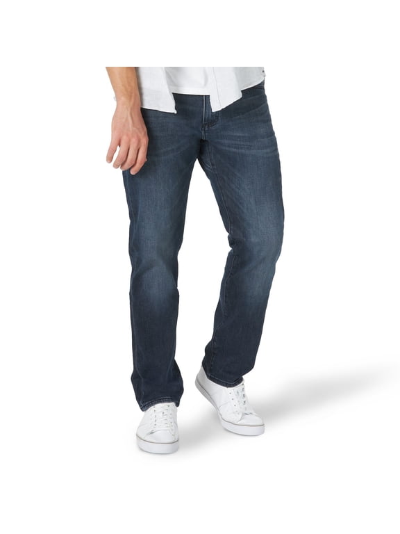 Men's Lee® Extreme Motion MVP Athletic-Fit Tapered-Leg Jeans Color: Inked Size: 36X32