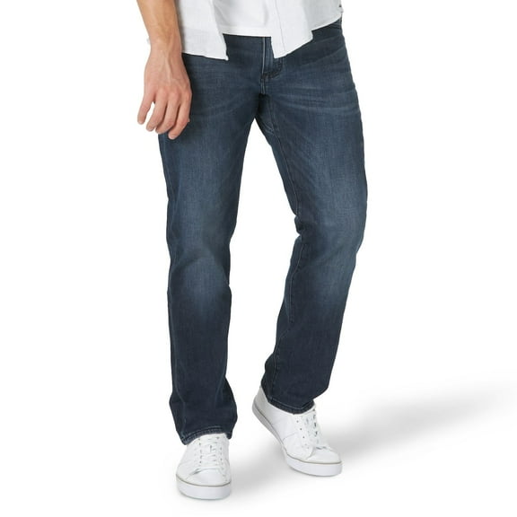 Men's Lee® Extreme Motion MVP Athletic-Fit Tapered-Leg Jeans Color: Inked Size: 42X32