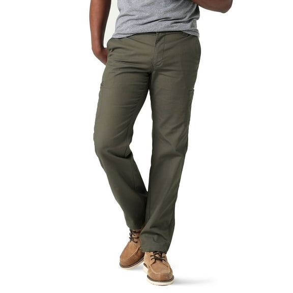 Men's Lee® Extreme Motion MVP Canvas Cargo Pants Color: Forest Size: 42X32