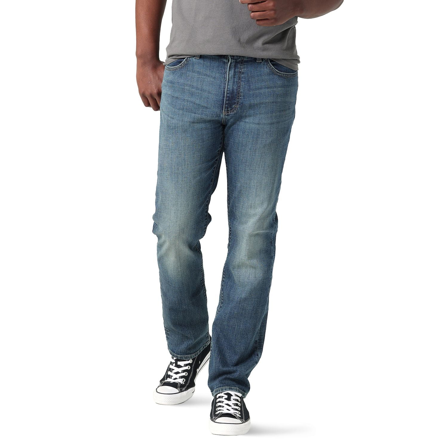 Jeans Lee Extreme Motion Tapered Pour Homme - 97% Coton 3% Élasthanne, Coupe Sportive Et Confort