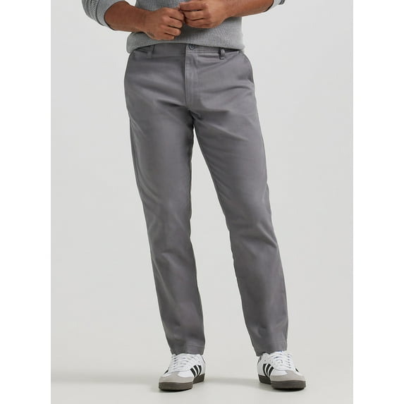 Men's Lee® Extreme Motion MVP Relaxed Fit Pants, Size: 33X34, Grey