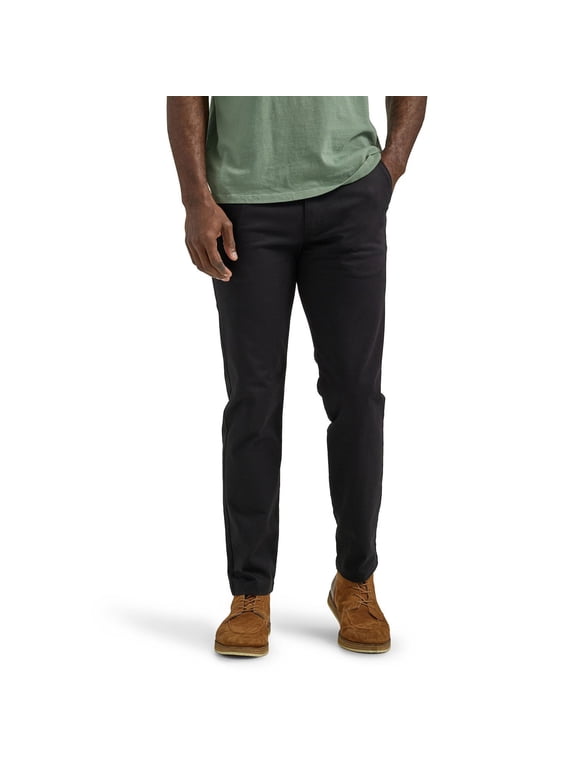 Men's Lee® Extreme Motion MVP Slim Fit Pants Color: Union All Black Size: 33X29