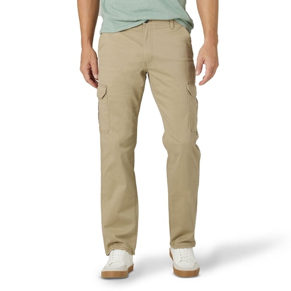 Men's Lee® Extreme Motion MVP Straight Fit Cargo Pants Color: Kc Khaki Size: 36X34