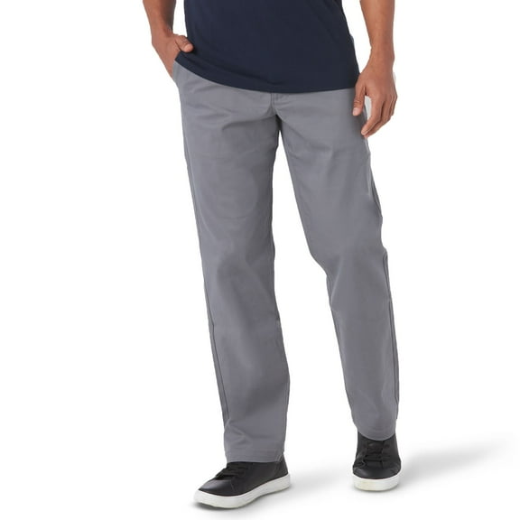 Men's Lee® Extreme Motion MVP Straight Fit Pants Color: Gravel Size: 32X34