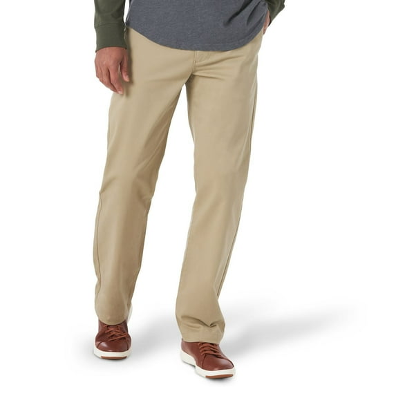 Men's Lee® Extreme Motion MVP Straight Fit Pants Color: Khaki Size: 42X34