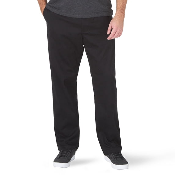 Men's Lee® Extreme Motion MVP Straight Fit Pants Color: Union All Black Size: 38X34