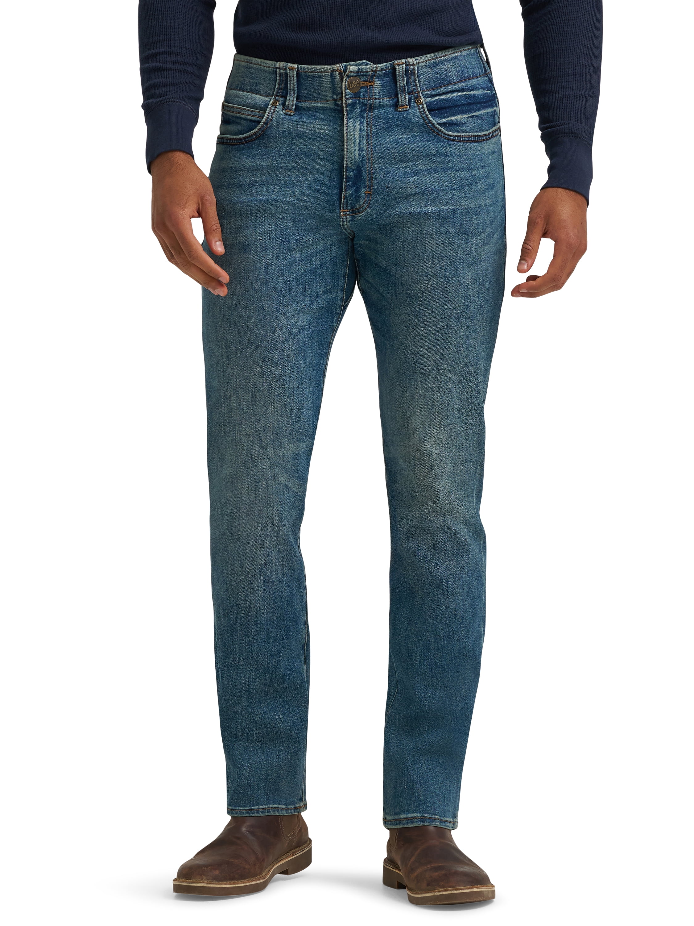 Lee Men’s and Big Men’s Extreme Motion Straight Fit Tapered Leg Jeans